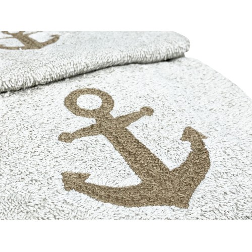 SET de serviettes ANCORA NOCCIOLA coton pur Made in Italy