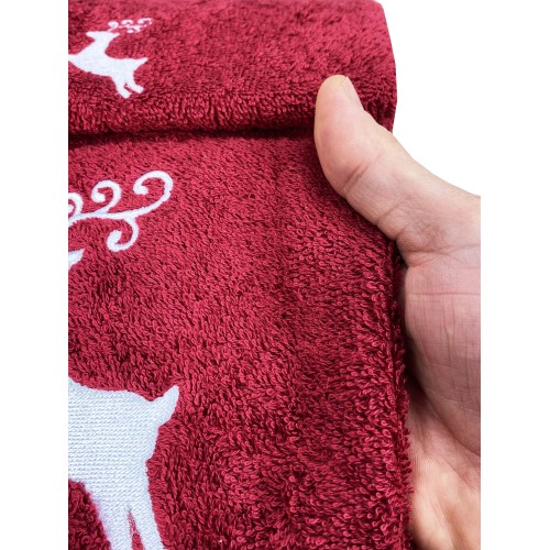 CERVO BORDÒ pure cotton towel set Made in Italy