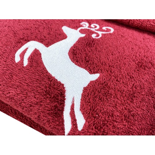 CERVO BORDÒ pure cotton towel set Made in Italy