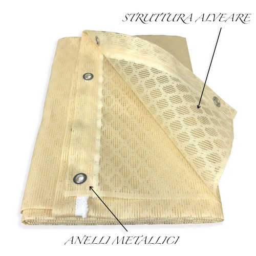 OUTDOOR DIAMOND MOSQUITO NET CURTAIN in 8 different sizes plain BEIGE