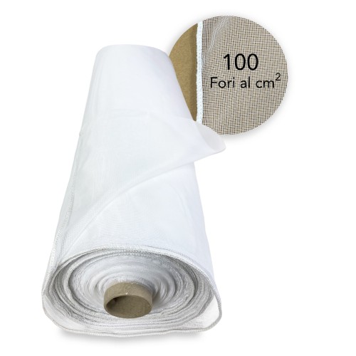 TELA MOSQUITERA POR METRO MARQUISETTE color liso EMPLOMADA altura cm. 300