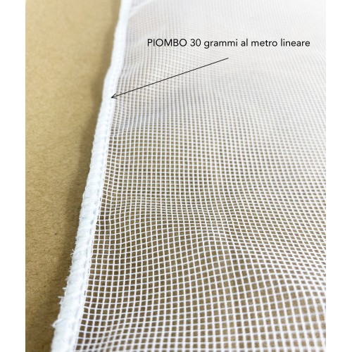 TESSUTO zanzariera A METRO MARQUISETTE tinta unita PIOMBATA altezza cm. 300