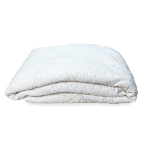 COPRIMATERASSO antiacaro in fibra di legno bamboo MALIBÙ ©