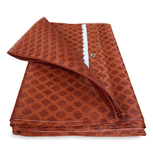 RED DE CORTINA MOSQUITERA mosquitera de diamante para exteriores con plomo en 8 tamaños diferentes lisos RUST