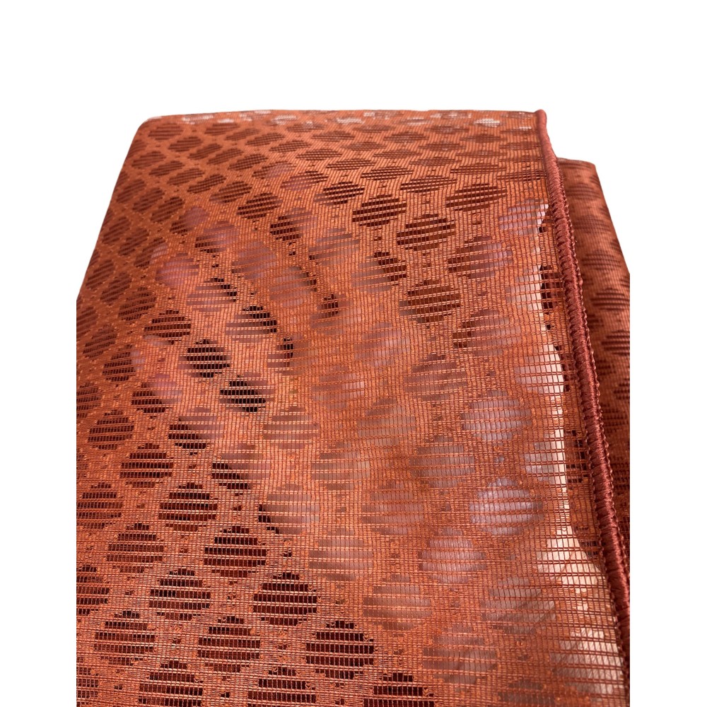 RED DE CORTINA MOSQUITERA mosquitera de diamante para exteriores con plomo en 8 tamaños diferentes lisos RUST