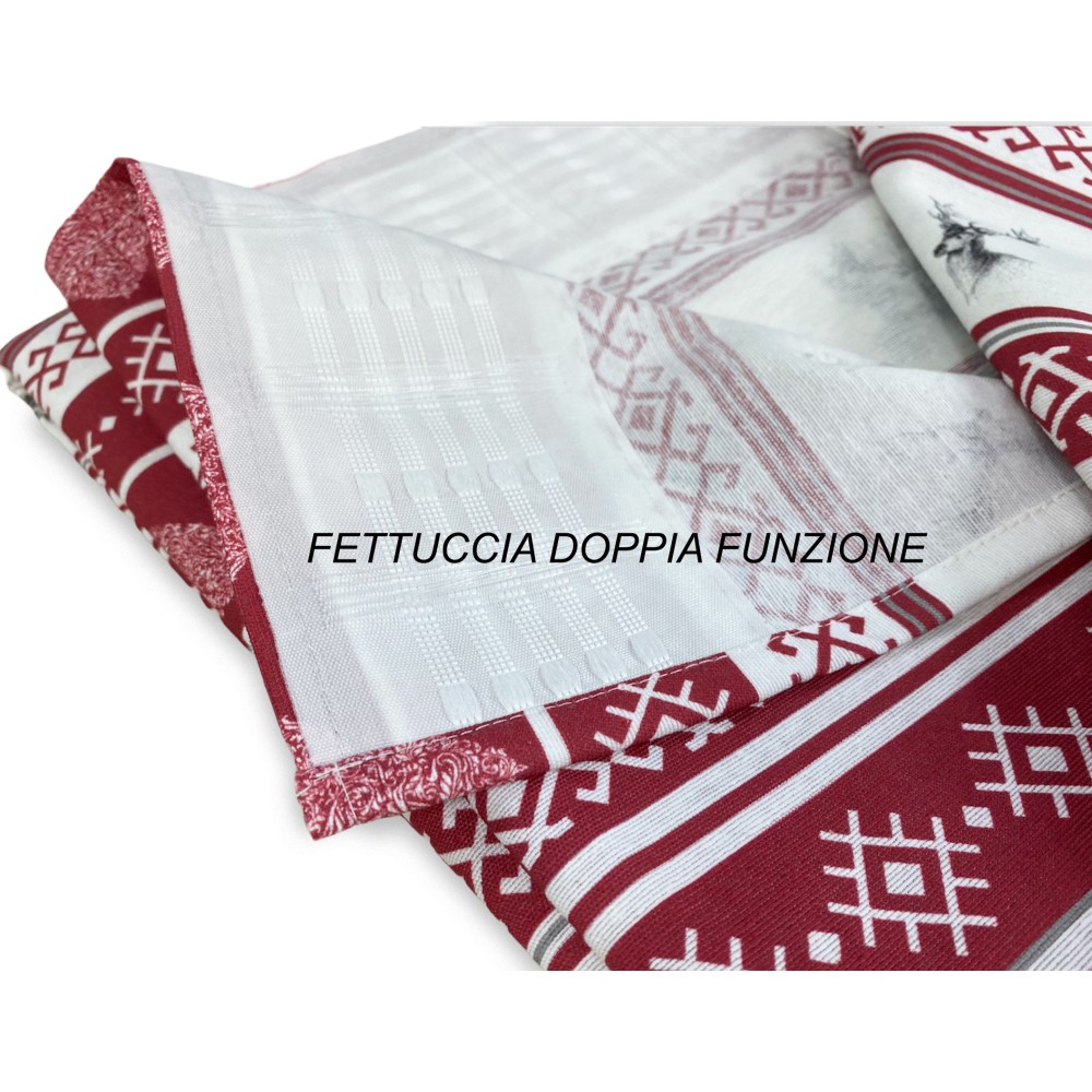 TENDA CERVINO rosso cm.160X300 confezionata MADE in ITALY