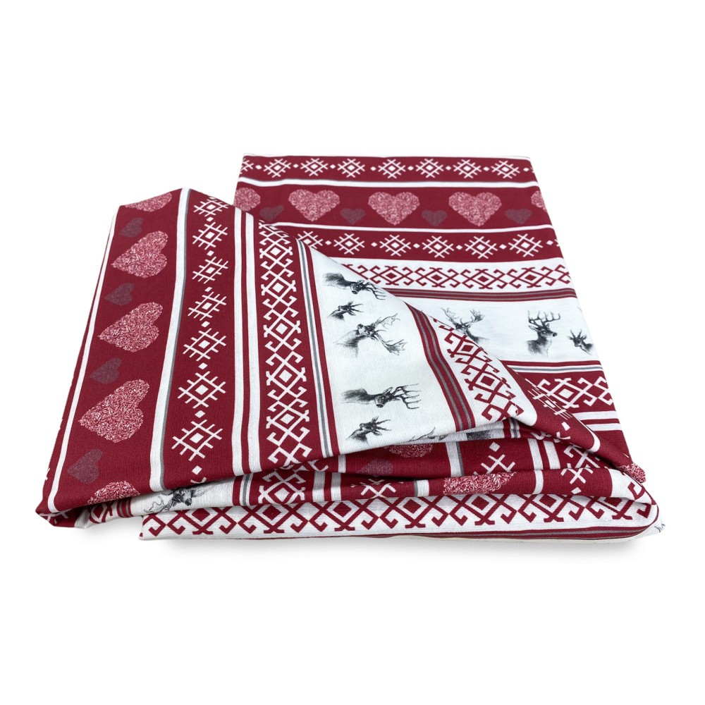 CARPA CERVINO rojo cm.160X300 hecho MADE in ITALY