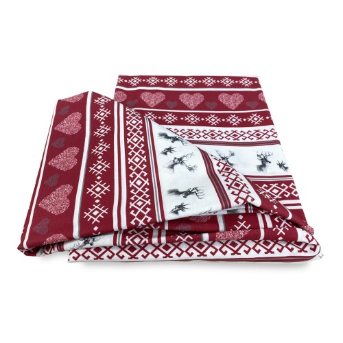 TENDA CERVINO rosso cm.160X300 confezionata MADE in ITALY