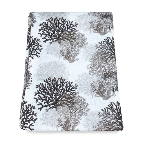 Cortina de cristal MODERN de 45 o 60 u 80 de ancho CORALES BEIGE mezcla de lino Made in Italy