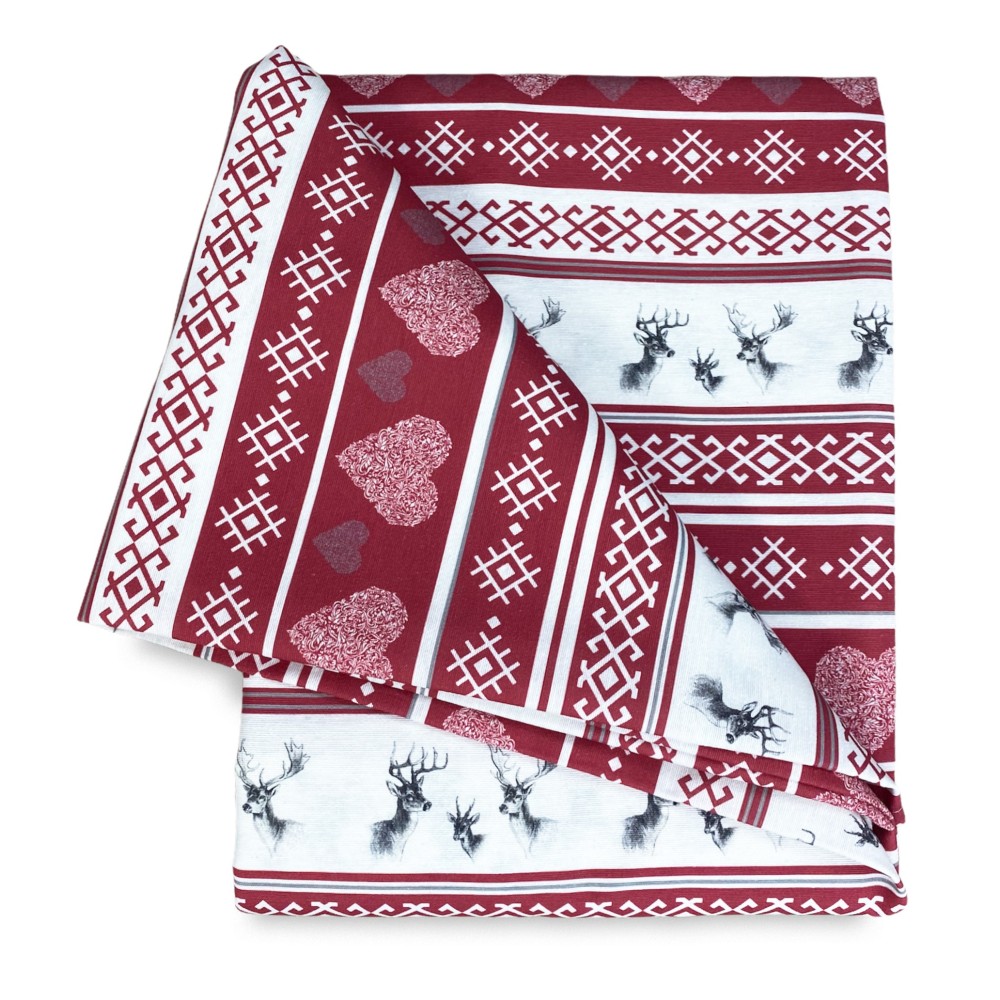 TOILE AMEUBLEMENT couvre-chef GRAN FOULARD COPRILETTO Couverture de canapé CERVINO ROSSO