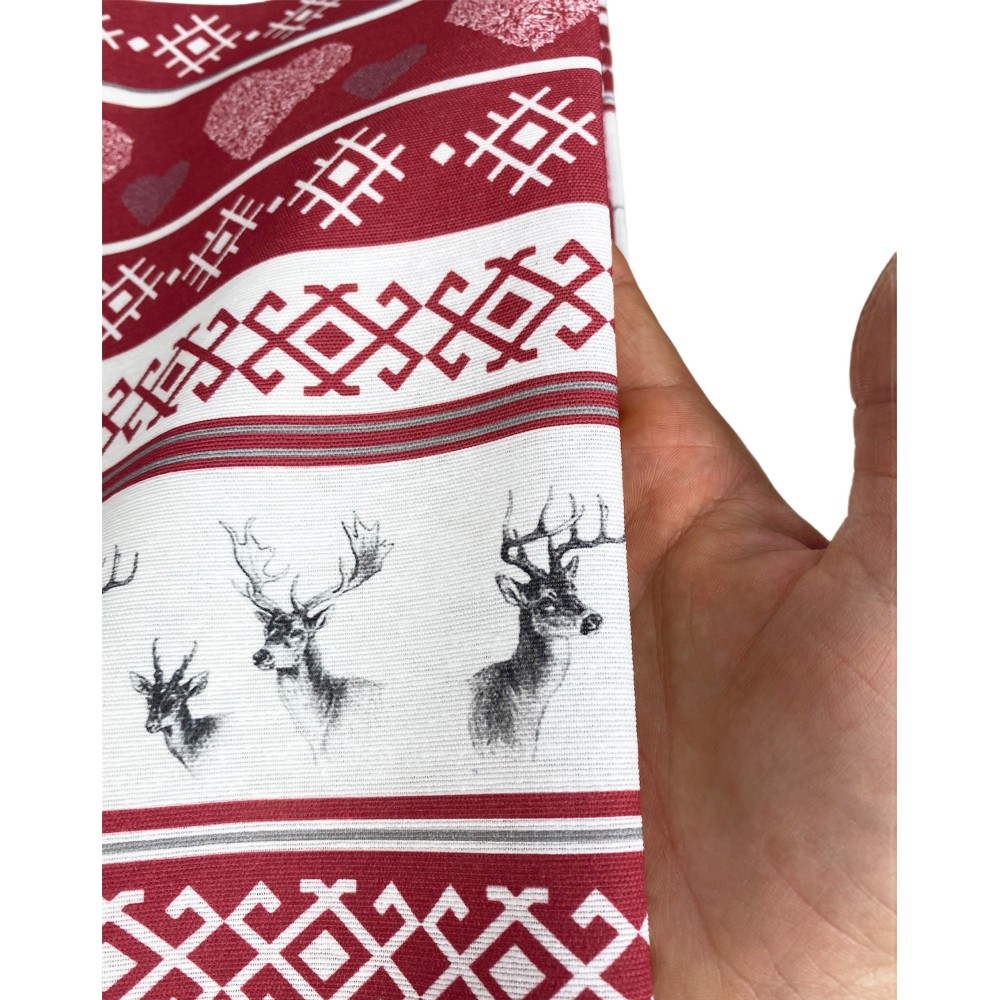 TOILE AMEUBLEMENT couvre-chef GRAN FOULARD COPRILETTO Couverture de canapé CERVINO ROSSO