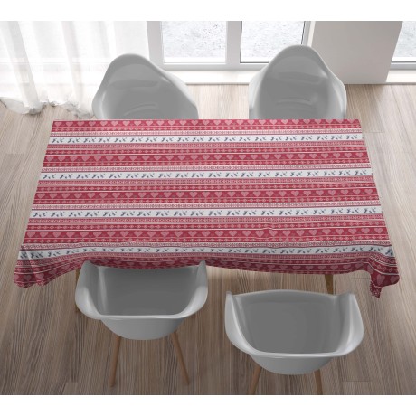 nappe en coton imprimée de cerfs