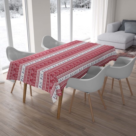 nappe en coton imprimée de cerfs