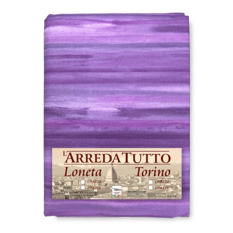 Toalla de decoración con sombra lila