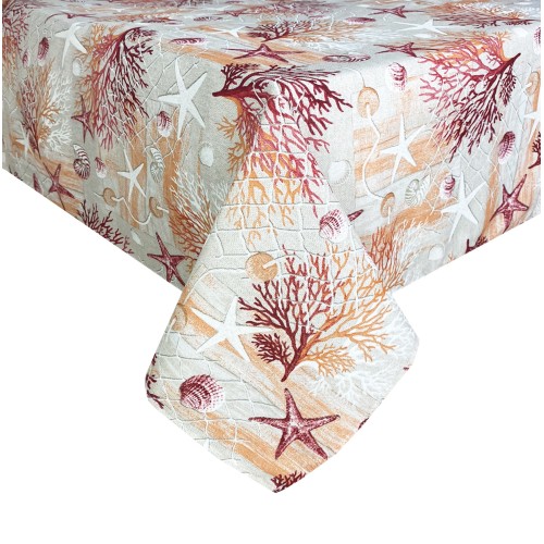 NAPPE antitacheS RESINÉE TORINO mer MARINE corail ROUGE