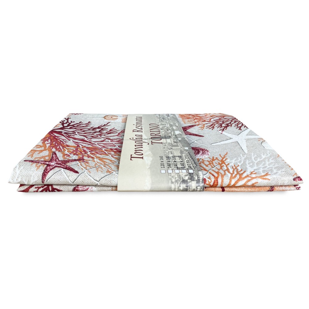 NAPPE antitacheS RESINÉE TORINO mer MARINE corail ROUGE