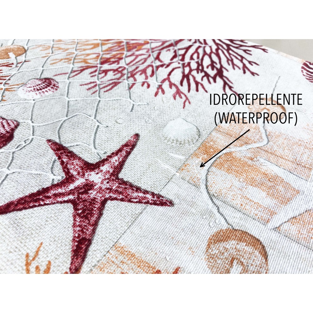 NAPPE antitacheS RESINÉE TORINO mer MARINE corail ROUGE