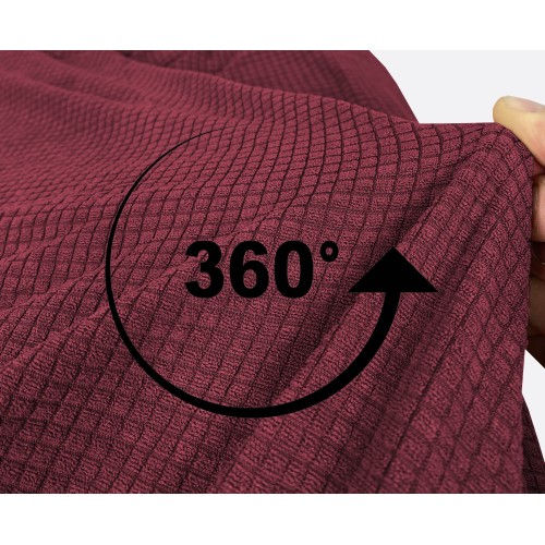 FUNDA DE SOFÁ ELÁSTICA ATHENS universal BURDEOS bi-elástico