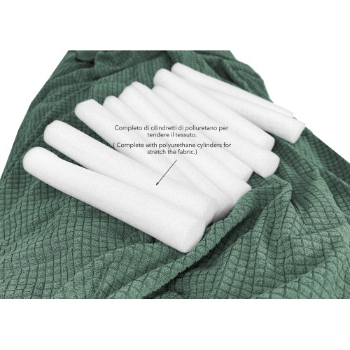 COPRIDIVANO elasticizzato ATENE universale VERDE bielastico