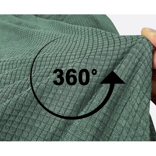 FUNDA DE SOFÁ ELÁSTICA ATHENS universal VERDE bielástico