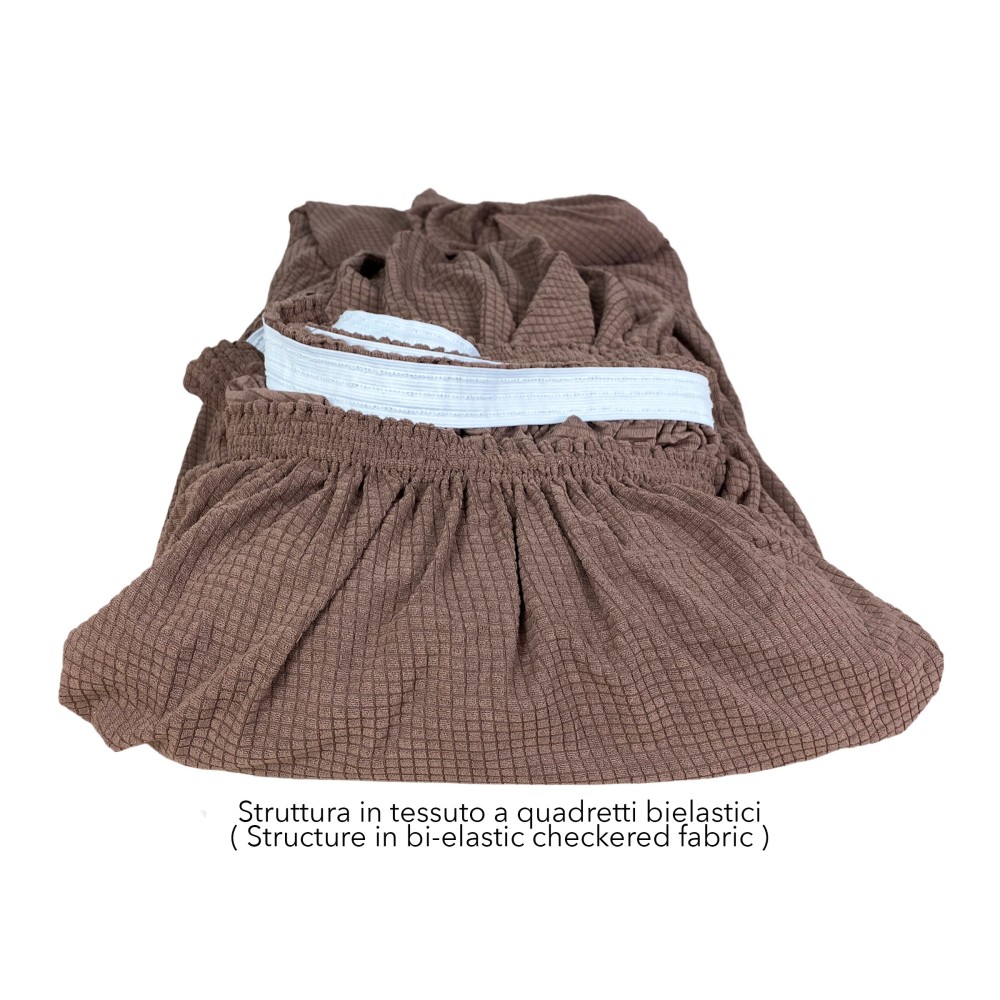 STRETCH SOFA BEZUG ATHEN universal BRAUN bi-elastisch