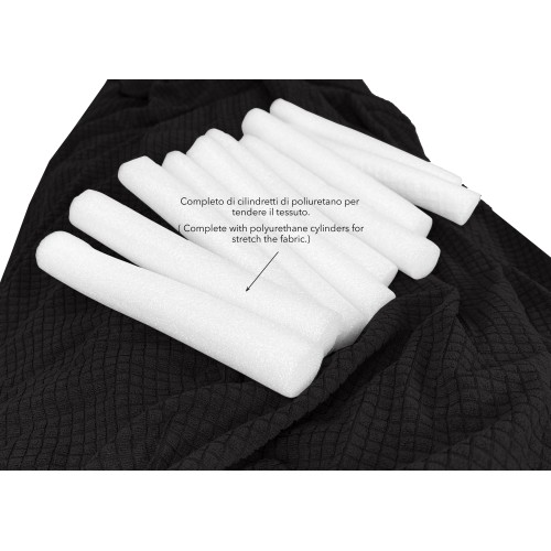 FUNDA DE SOFÁ ELÁSTICA ATHENS universal NEGRO bielástico