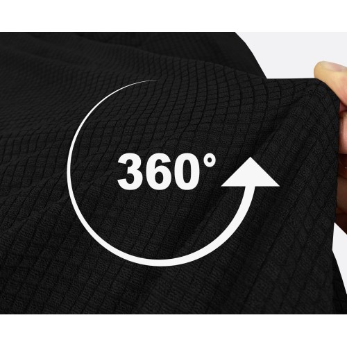 FUNDA DE SOFÁ ELÁSTICA ATHENS universal NEGRO bielástico