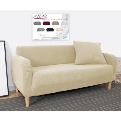 COPRIDIVANO elasticizzato ATENE universale BEIGE bielastico