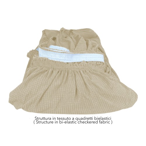 COPRIDIVANO elasticizzato ATENE universale BEIGE bielastico