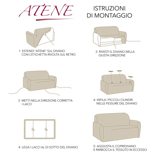 STRETCH SOFA BEZUG ATHEN universal BEIGE bi-elastisch