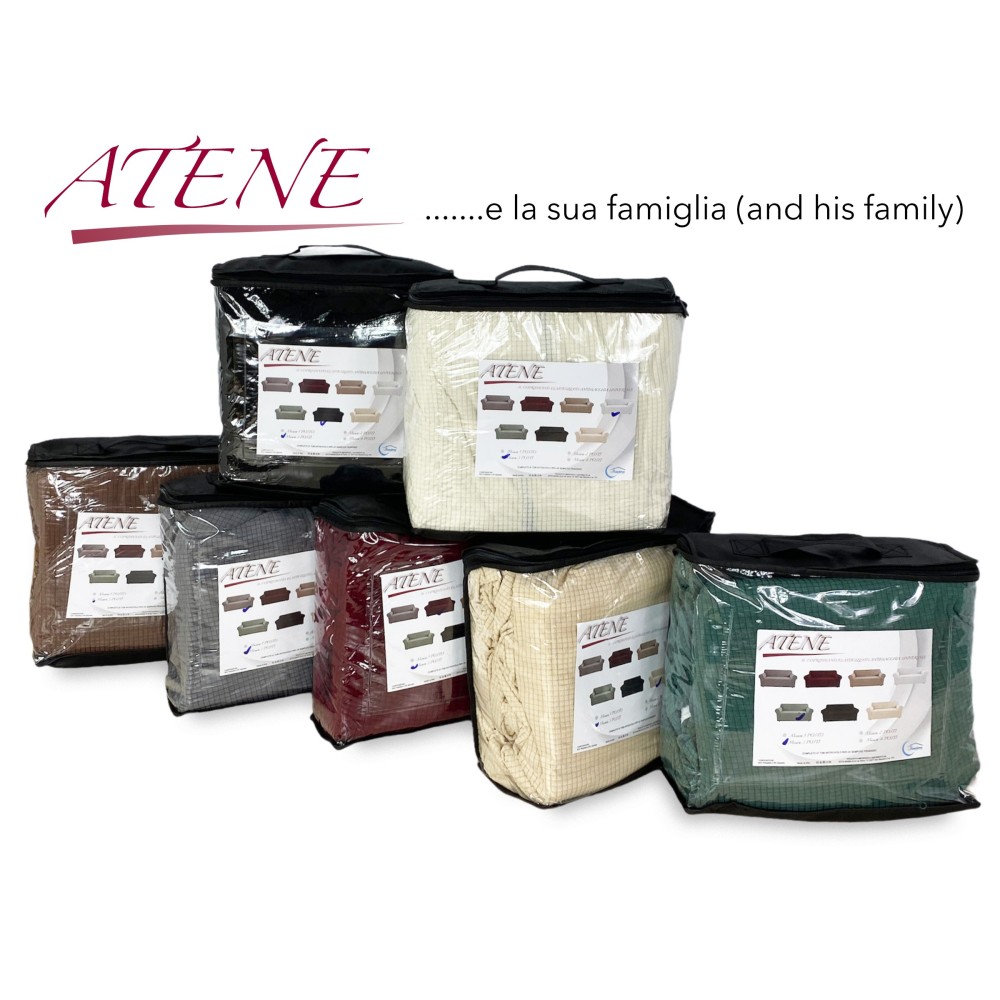 COPRIDIVANO elasticizzato ATENE universale BIANCO LATTE bielastico