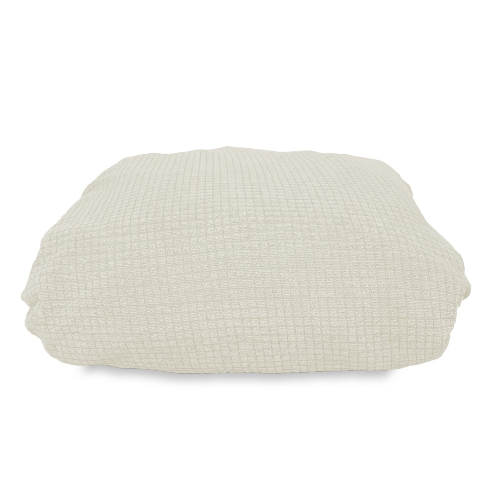 Couverture de canapé extensible ATHÈNES universelle BLANC LAIT bielastique