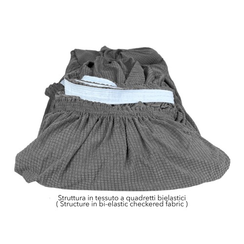 COPRIDIVANO elasticizzato ATENE universale GRIGIO bielastico
