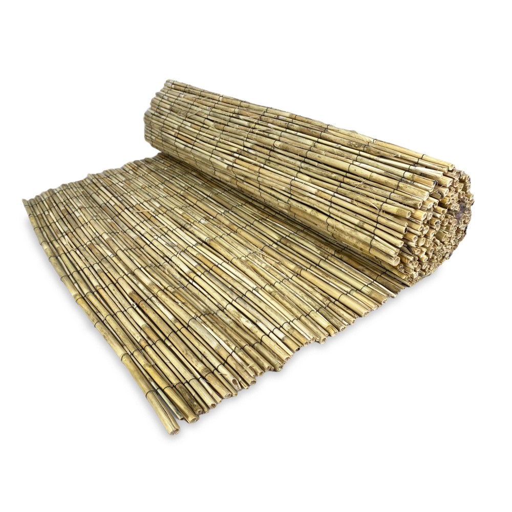 ARELLA PRIVACY Premium © in bamboo CANNICCIO arelle CANNE diametro fino a 1 cm. per RECINZIONE ombra in 8 MISURE