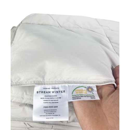 PIUMINO OCA Stream 500 GR. 80% PIUMA OCA 20% PIUMINO OCA Bicolore