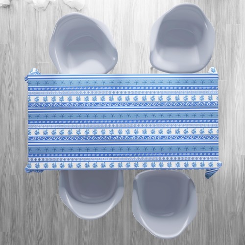 TOVAGLIA in COTONE mare marino GRECIA BLU