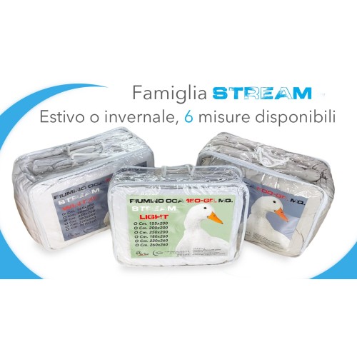 PIUMINO OCA Stream 500 GR. 80% PIUMA OCA 20% PIUMINO OCA Bianco