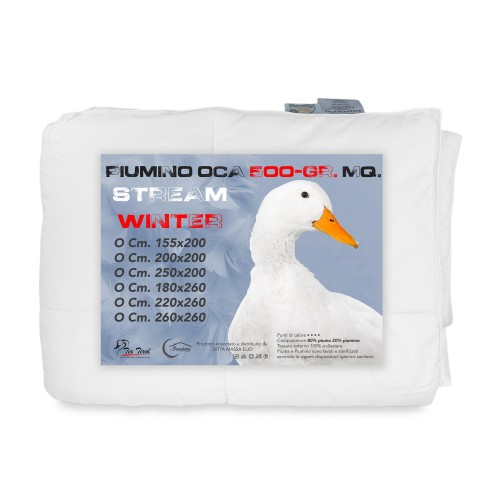 OCA Stream DUVET 500 GR. 80% GOOSE DOWN 20% GOOSE DOWN White