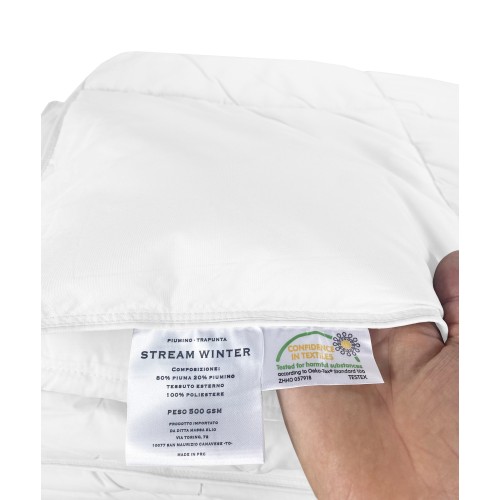 OCA Stream DUVET 500 GR. 80% GOOSE DOWN 20% GOOSE DOWN White