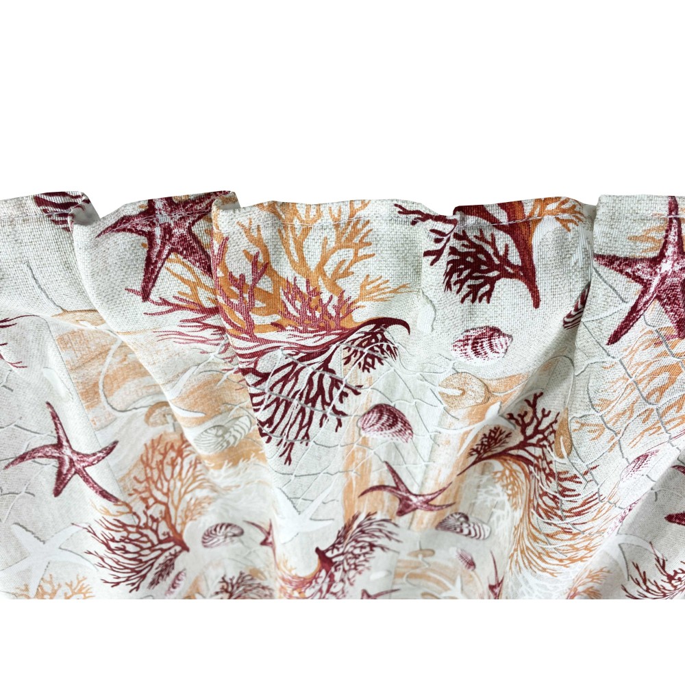 ZELT loneta meer MEER Korallen ROT cm. 150x280 HERGESTELLT IN ITALIEN