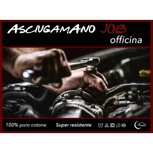 SET 6 ASCIUGAMANI salvietta SPUGNA MULTICOLOR lavoro OFFICINA SCURI cm. 50X70 con sacco WASHY