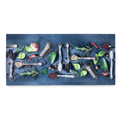 TAPPETO Runner da CUCINA Passatoia Antiscivolo CUCCHIAI e SPEZIE made in Italy