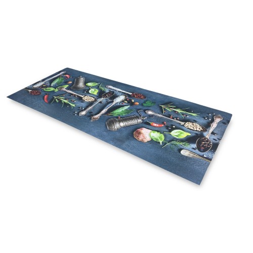 TAPPETO Runner de CUISINE Passatoia Antidérapant CUCCHIAI et SPEZIE made in Italy