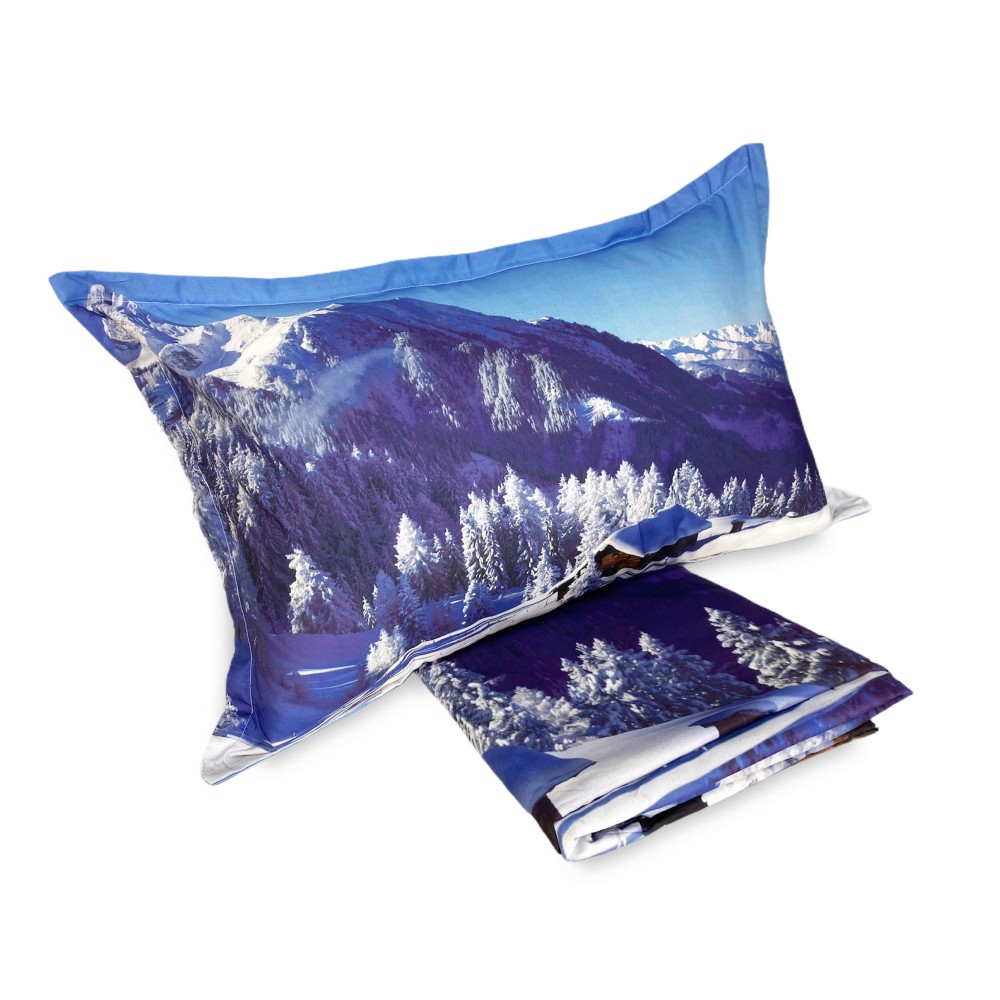 DUVET COVER SATEEN HD PHOTOGRAPHIC HUT snow
