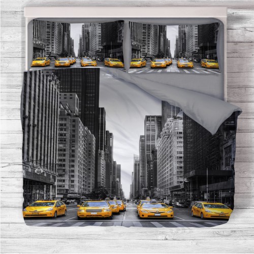 Funda Nórdica Sateen HD PHOTOGRAPHIC NEW YORK Taxi