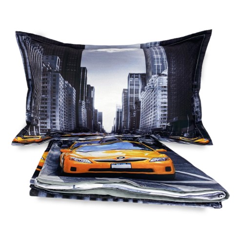 Duvet Cover Sateen HD PHOTOGRAPHIC NEW YORK Taxi