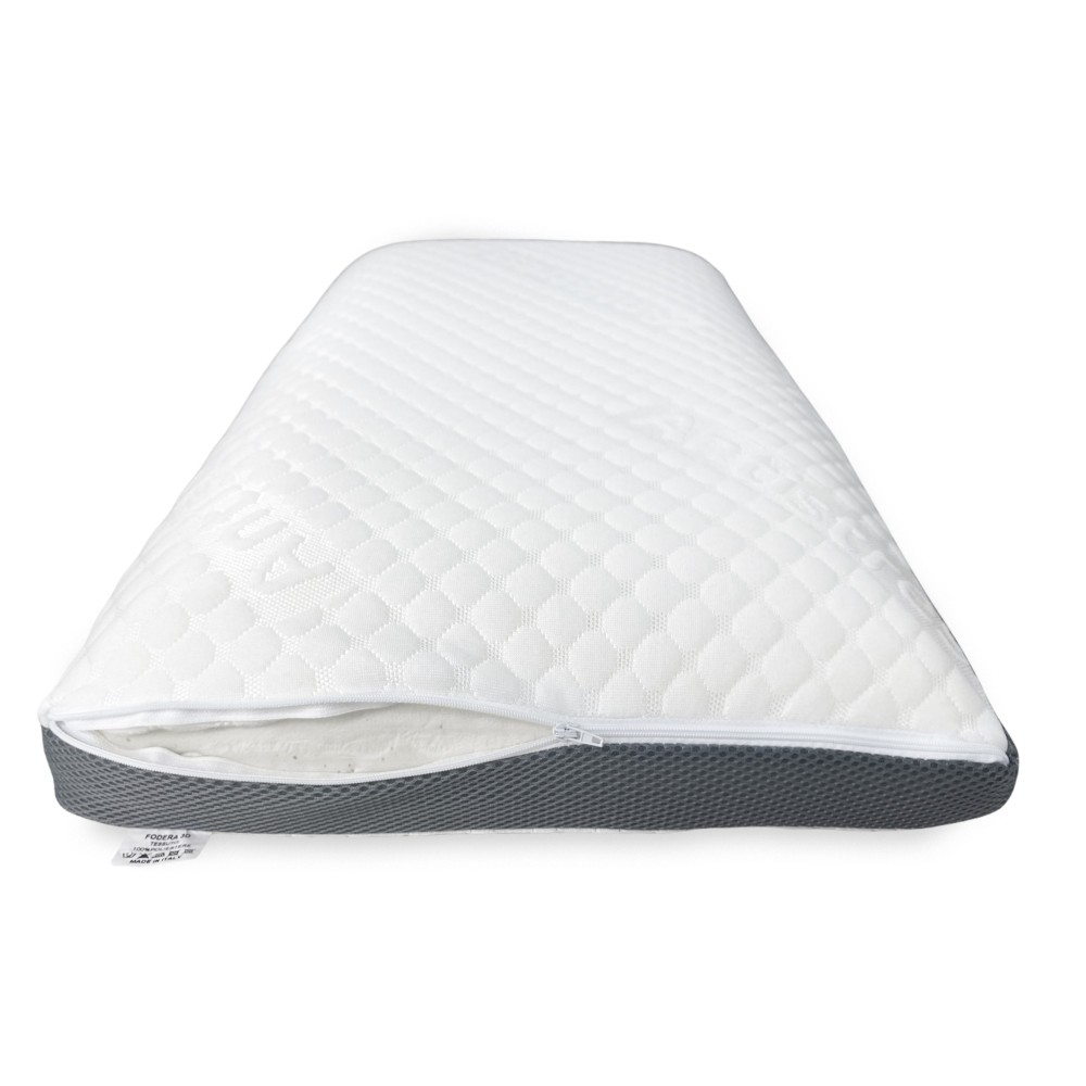 GUANCIALE cuscino MEMORY 3D con FODERA super TRASPIRANTE