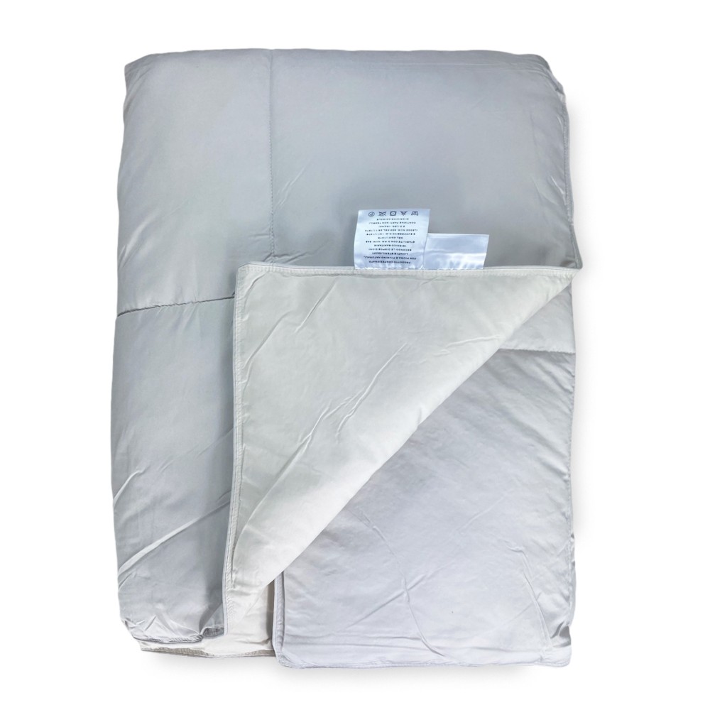 GOOSE DOWNSIDE BEDSPREAD Stream Summer Light 150 GR. 80% GOOSE FEATHER 20% GOOSE DOWN TWO-TONE