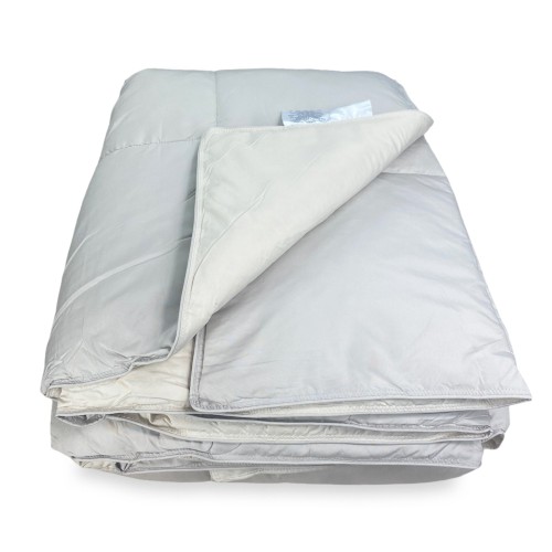 GOOSE DOWNSIDE BEDSPREAD Stream Summer Light 150 GR. 80% GOOSE FEATHER 20% GOOSE DOWN TWO-TONE