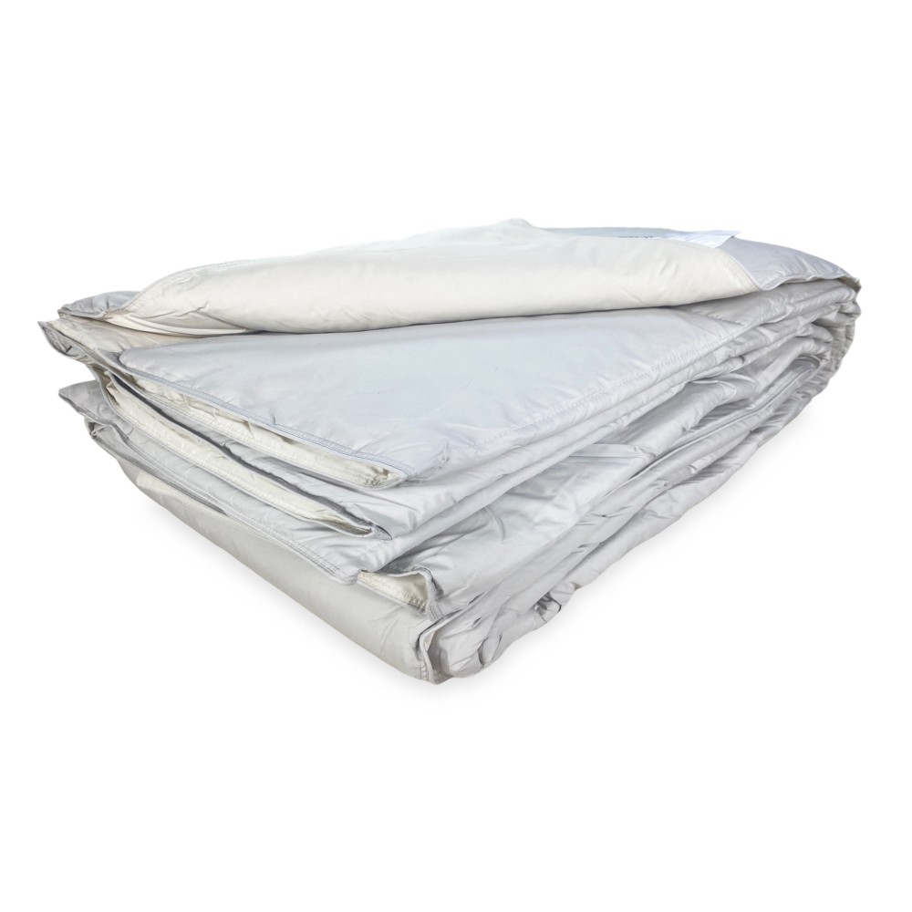 COUVRE-LIT EN DOUDOUNE GOOSE STREAM SUMMER Light 150 GR. 80% PLUME D’OIE 20% DUVET D’OIE Bicolore